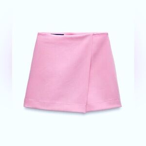 Zara Pink Skort Large L new with tag shorts skirt